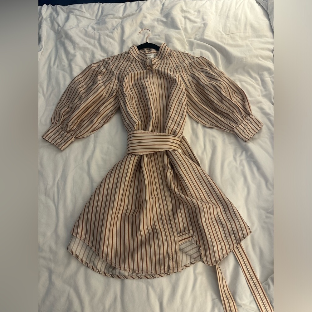 Zimmerman striped big sleeve dress